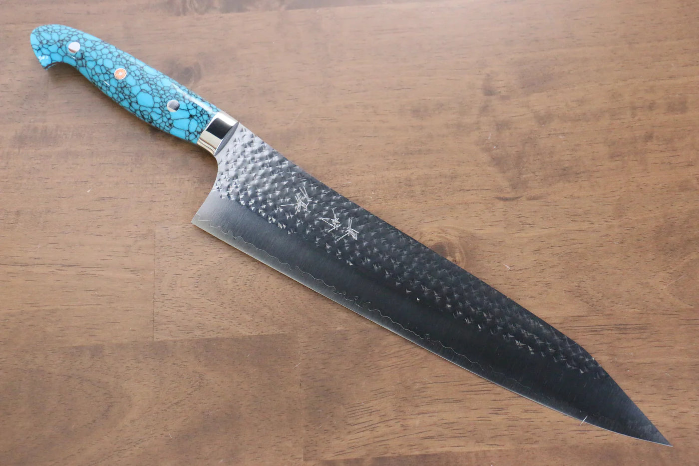 Thương hiệu Yu Kurosaki Ánh Sáng Senko R2/SG2 Rèn thủ công Dao đa năng Gyuto dao Nhật 270mm đá Ngọc Lam