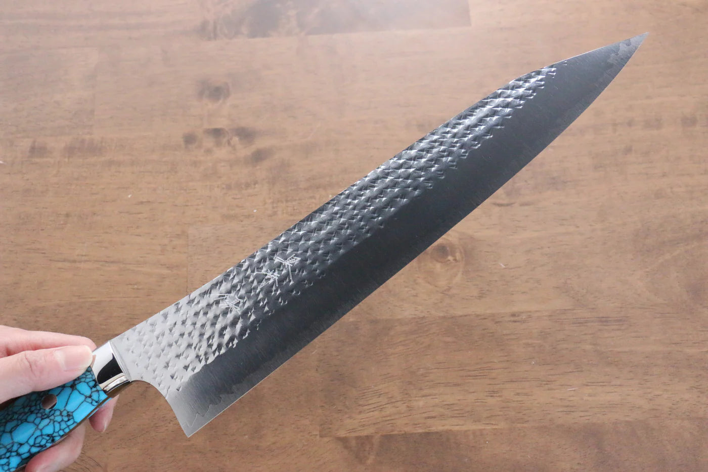 Thương hiệu Yu Kurosaki Ánh Sáng Senko R2/SG2 Rèn thủ công Dao đa năng Gyuto dao Nhật 270mm đá Ngọc Lam