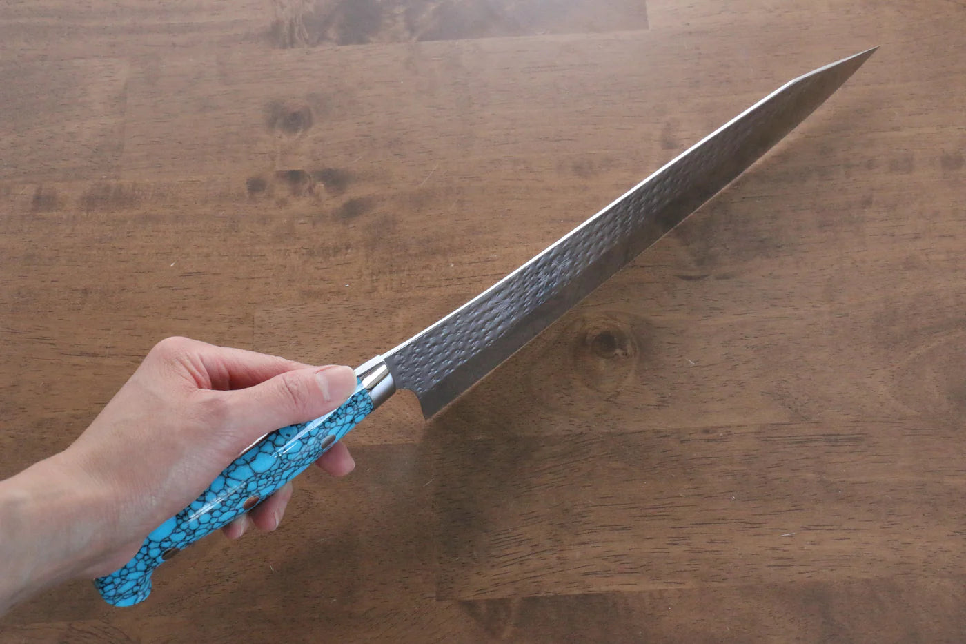 Thương hiệu Yu Kurosaki Ánh Sáng Senko R2/SG2 Rèn thủ công Dao đa năng Gyuto dao Nhật 270mm đá Ngọc Lam