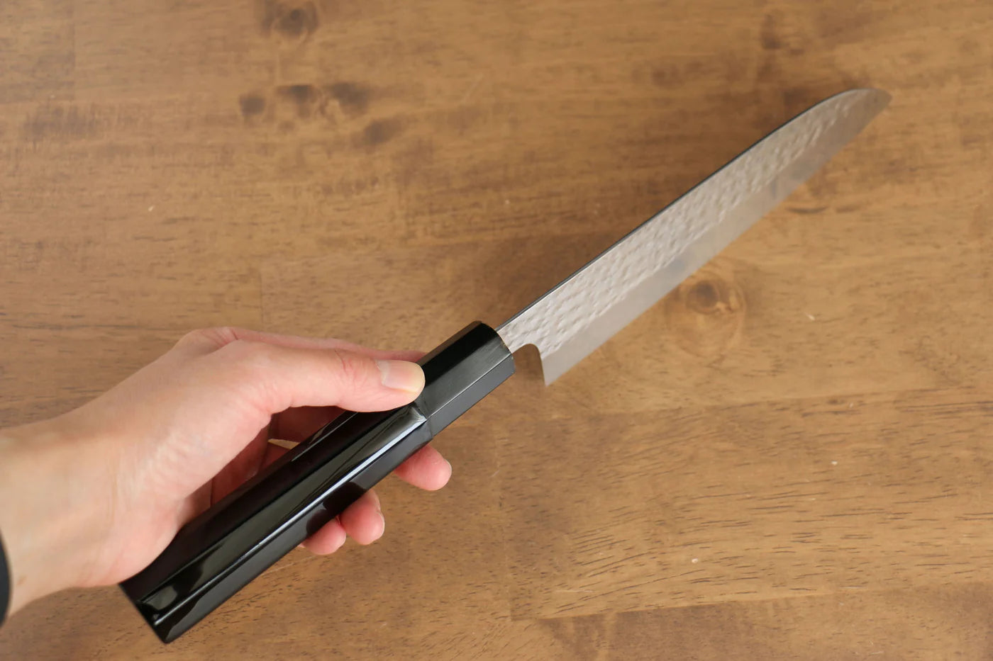 Thương hiệu Yu Kurosaki Ánh Sáng Senko R2/SG2 Rèn thủ công Khảm vàng hình Rồng Dao đa năng Santoku dao Nhật 165mm sơn mài Có kèm bao