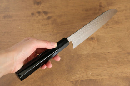 Thương hiệu Yu Kurosaki Ánh Sáng Senko R2/SG2 Rèn thủ công Khảm vàng hình Rồng Dao đa năng Santoku dao Nhật 165mm sơn mài Có kèm bao