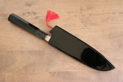 Thương hiệu Yu Kurosaki Ánh Sáng Senko R2/SG2 Rèn thủ công Khảm vàng hình Núi Phí Sĩ Dao đa năng Santoku dao Nhật 165mm sơn mài Có kèm bao