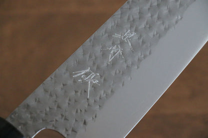 Thương hiệu Yu Kurosaki Ánh Sáng Senko R2/SG2 Rèn thủ công Khảm vàng hình Núi Phí Sĩ Dao đa năng Santoku dao Nhật 165mm sơn mài Có kèm bao