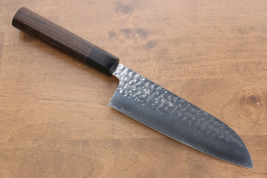 Thương hiệu Yu Kurosaki Ánh Sáng Senko R2/SG2 Rèn thủ công Dao đa năng Santoku dao Nhật 165mm chuôi chuôi  dao gỗ Đàn Hương