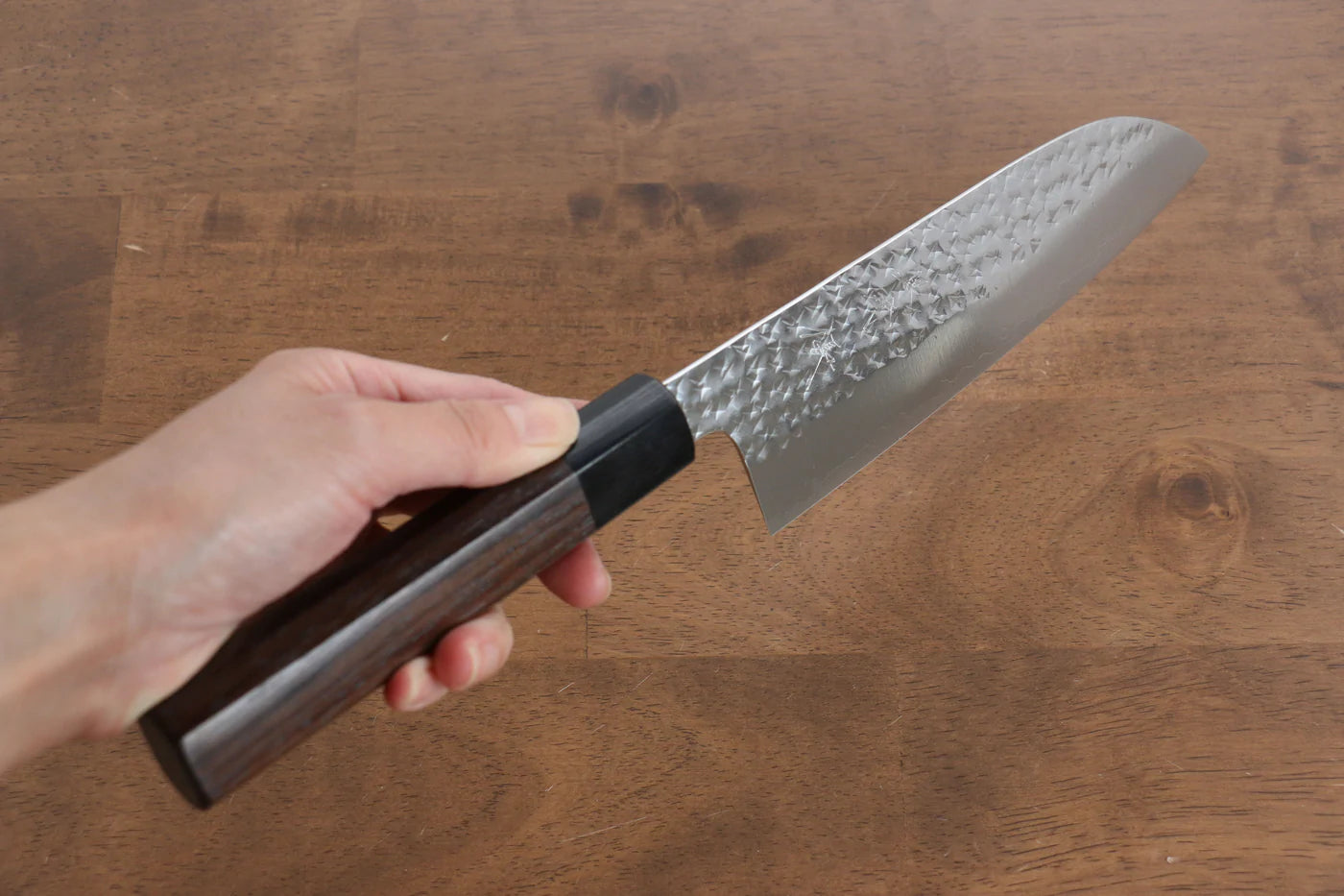 Thương hiệu Yu Kurosaki Ánh Sáng Senko R2/SG2 Rèn thủ công Dao đa năng Santoku dao Nhật 165mm chuôi chuôi  dao gỗ Đàn Hương