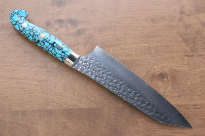 Thương hiệu Yu Kurosaki Ánh Sáng Senko R2/SG2 Rèn thủ công Dao đa năng Santoku dao Nhật 170mm đá Ngọc Lam