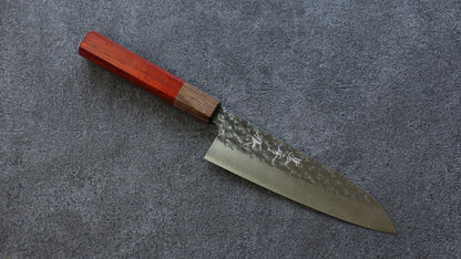 Thương hiệu Yu Kurosaki Ánh Sáng Senko R2/SG2 Rèn thủ công Dao đa năng Santoku loại nhỏ dao Nhật 150mm chuôi dao gỗ Padoauk