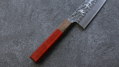 Thương hiệu Yu Kurosaki Ánh Sáng Senko R2/SG2 Rèn thủ công Dao đa năng Santoku loại nhỏ dao Nhật 150mm chuôi dao gỗ Padoauk