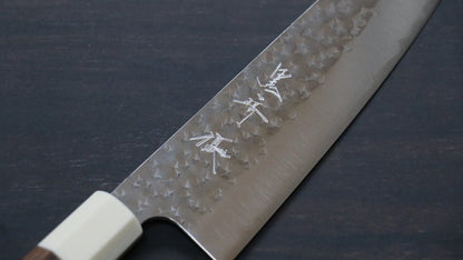 Marke Yu Kurosaki Light Senko R2/SG2 Handgeschmiedetes Santoku-Mehrzweckmesser, 150 mm japanisches Messer, Griff aus Walnussholz