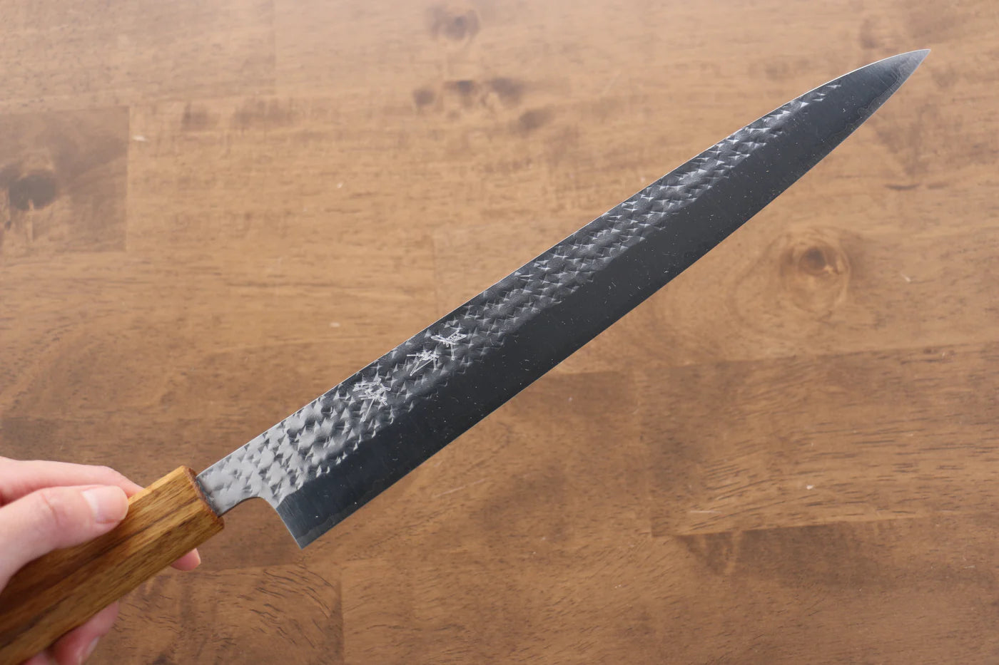 Thương hiệu Yu Kurosaki Ánh Sáng Senko R2/SG2 Rèn thủ công Dao lọc gân chuyên dụng Sujihiki dao Nhật 270mm chuôi chuôi  dao gỗ Sồi sơn mài