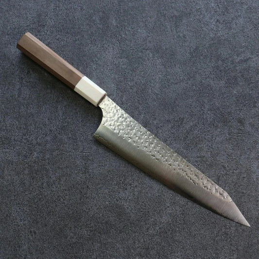 Thương hiệu Yu Kurosaki dòng Senko Ei thép R2/SG2 Dao rèn Gyuto Nhật Bản Cán óc chó 210mm