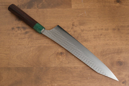Yu Kurosaki Marke Senko EI Light Serie R2/SG2 Stahl handgeschmiedetes Messer Gyuto Mehrzweckmesser Japanisches Messer 240 mm Palisandergriff (grüne Spitzenabdeckung)