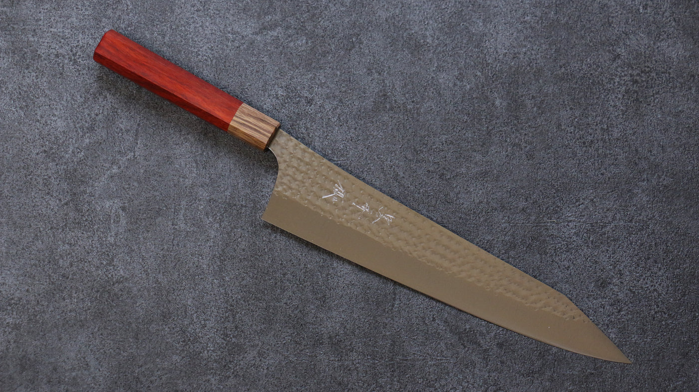 Thương hiệu Yu Kurosaki Ánh Sáng Senko EI R2/SG2 Rèn thủ công Dao đa năng Gyuto dao Nhật 270mm chuôi chuôi  dao gỗ hương