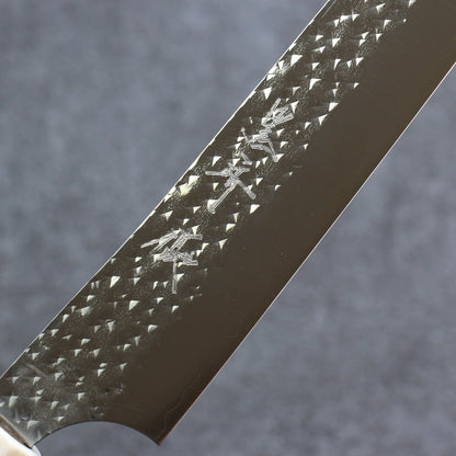 Hochwertiges japanisches Messer – Yu Kurosaki Senko Ei-Serie, Susjihiki-Spezialmesser mit Rippen, R2/SG2-Stahl, Griff aus Walnussholz, 240 mm