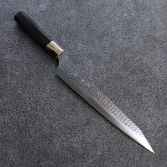 Marke Yu Kurosaki Light Senko R2/SG2 Handgeschmiedetes Specialized-Rippenmesser Sujihiki Japanisches Messer 270 mm Griff aus Ebenholz