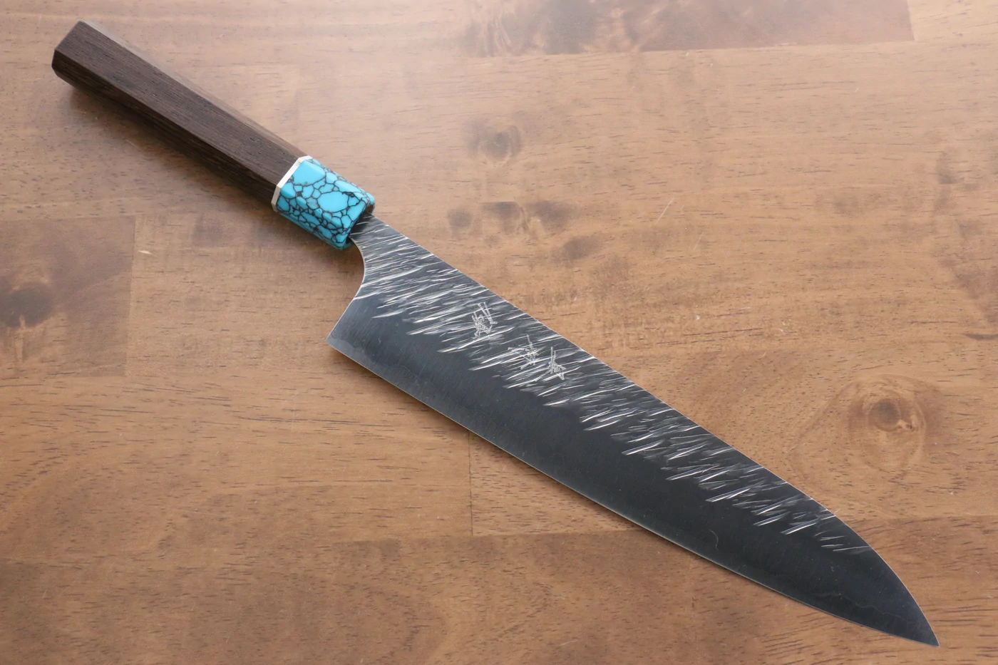 Marke Yu Kurosaki Gott des Windes Fujin SPG 2 Handgeschmiedetes Mehrzweckmesser aus Damaststahl Gyuto Japanisches Messer 240 mm Griff aus Wenge-Holz