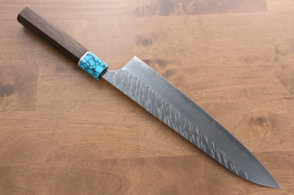 Marke Yu Kurosaki Gott des Windes Fujin SPG 2 Handgeschmiedetes Mehrzweckmesser aus Damaststahl Gyuto Japanisches Messer 240 mm Griff aus Wenge-Holz