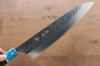 Marke Yu Kurosaki Gott des Windes Fujin SPG 2 Handgeschmiedetes Mehrzweckmesser aus Damaststahl Gyuto Japanisches Messer 240 mm Griff aus Wenge-Holz