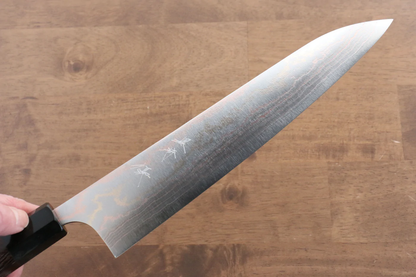 Marke Yu Kurosaki Phoenix VG10 Farbiges Gyuto-Mehrzweckmesser aus Damaststahl, japanisches Messer, 240 mm Griff aus Wengeholz