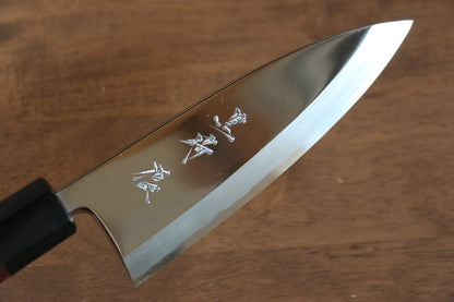 Thương hiệu Yu Kurosaki Thép trắng No.2 Tráng gương  Dao làm cá chuyên dụng Deba dao Nhật 150mm chuôi chuôi  dao gỗ Đàn Hương