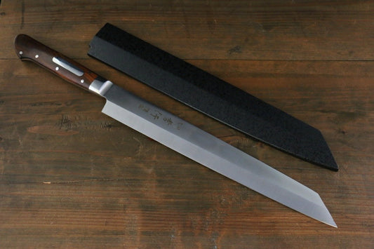 Sakai Takayuki Grand Chef Japanese Sword Style Japanese Sushi Chef Knife with Desert Iron Wood Handle - Japanny - Best Japanese Knife