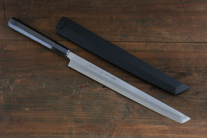 Sakai Takayuki Byakko (White Tiger) White Steel No.1 Takohiki Slicer Japanese Sushi Chef Knife - 270mm With Saya - Japanny - Best Japanese Knife
