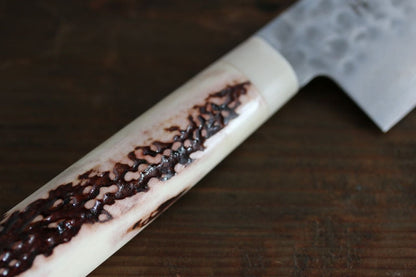 Sakai Takayuki 45 Layer Damascus Santoku Japanese Kitchen Chef Knife with Deer Horn Handle - Japanny - Best Japanese Knife