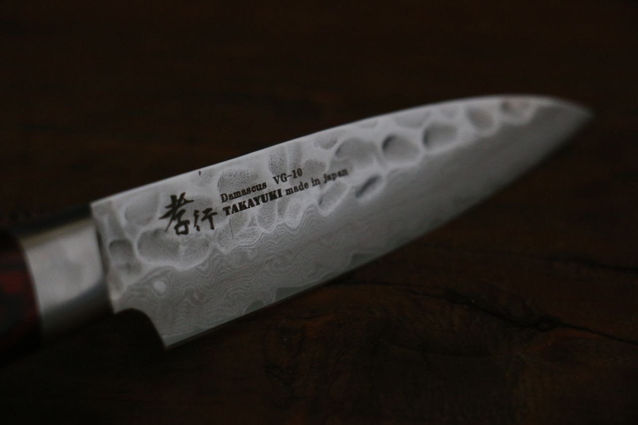 Sakai Takayuki VG10 33 Layer Damascus Japanese Paring Knife 80mm - Japanny - Best Japanese Knife