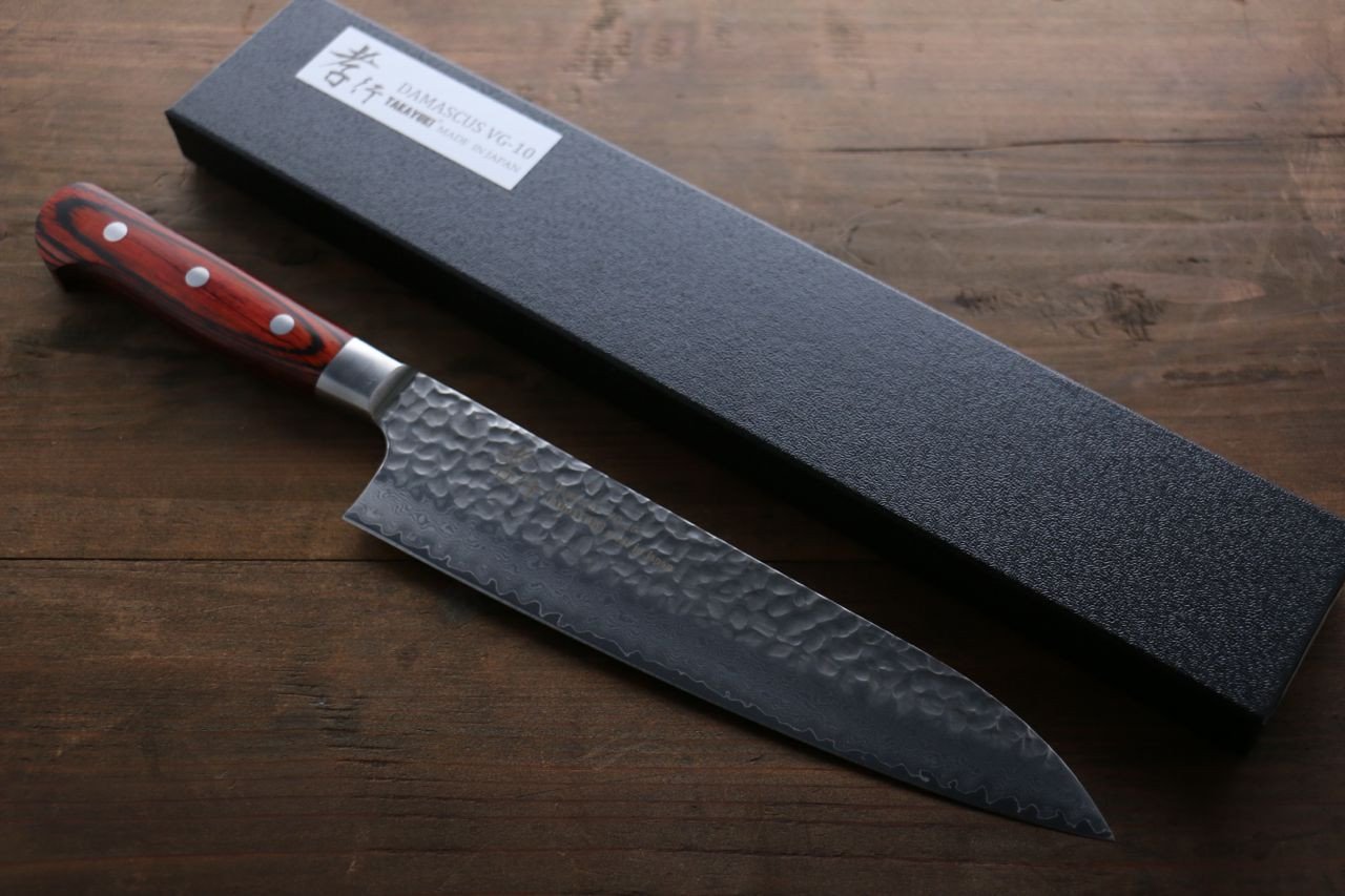 Sakai Takayuki VG10 33 Layer Damascus Gyuto Japanese Chef's Knife 210mm - Japanny - Best Japanese Knife