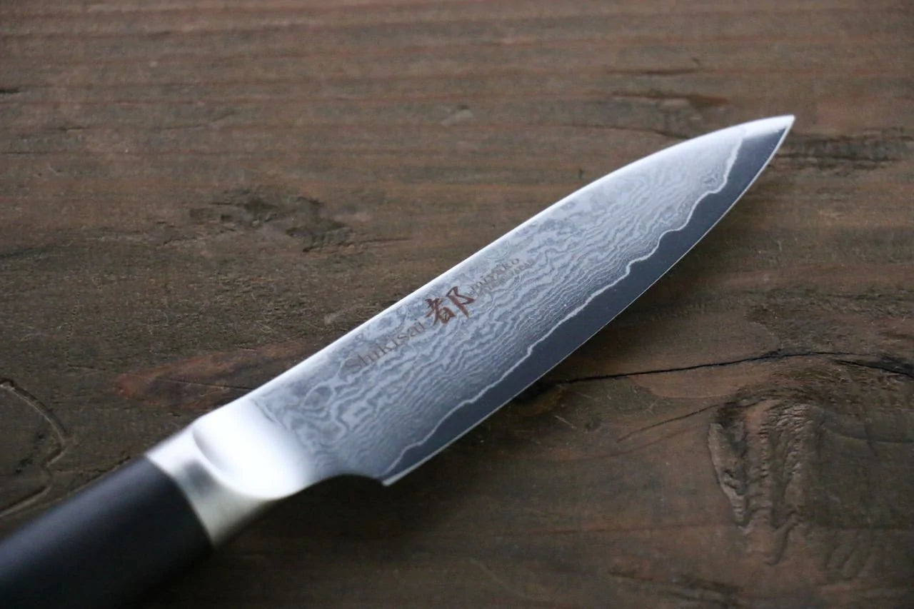 Thương hiệu Miyako  AUS8 Thép Damascus 33 lớp Dao gọt vỏ chuyên dụng dao Nhật 85mm