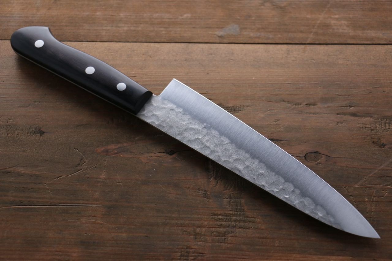Sakai Takayuki 3 Layer Hammered Blue Steel Core Gyuto Japanese Chef Knife, 180mm - Japanny - Best Japanese Knife