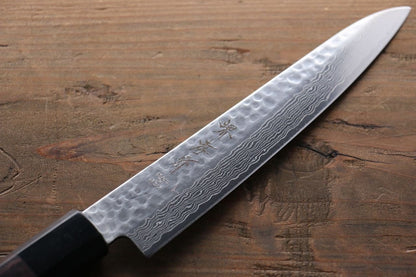 Sakai Takayuki 45 Layer Damascus Japanese Chef's Petty Knife 150mm with Shitan Handle - Japanny - Best Japanese Knife