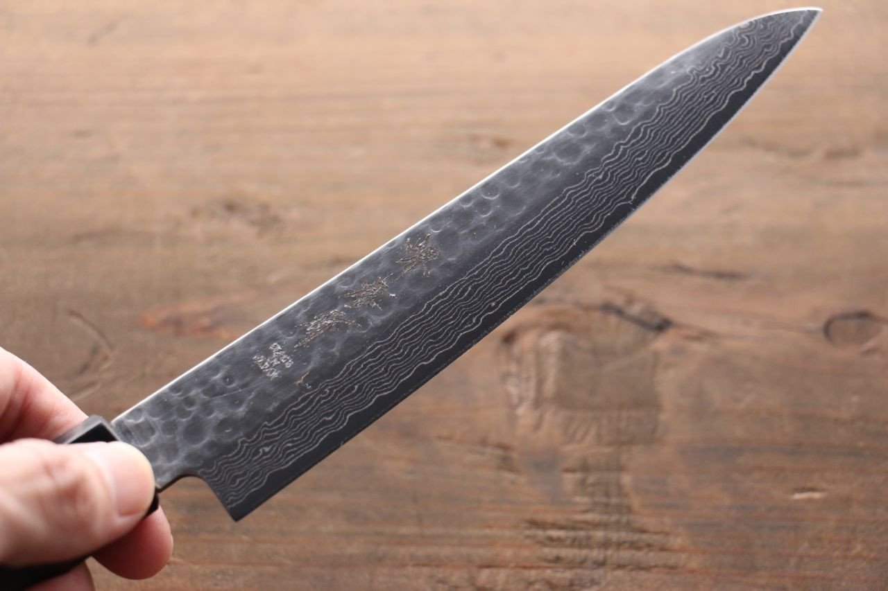 Sakai Takayuki 45 Layer Damascus Japanese Chef's Petty Knife 150mm with Shitan Handle - Japanny - Best Japanese Knife