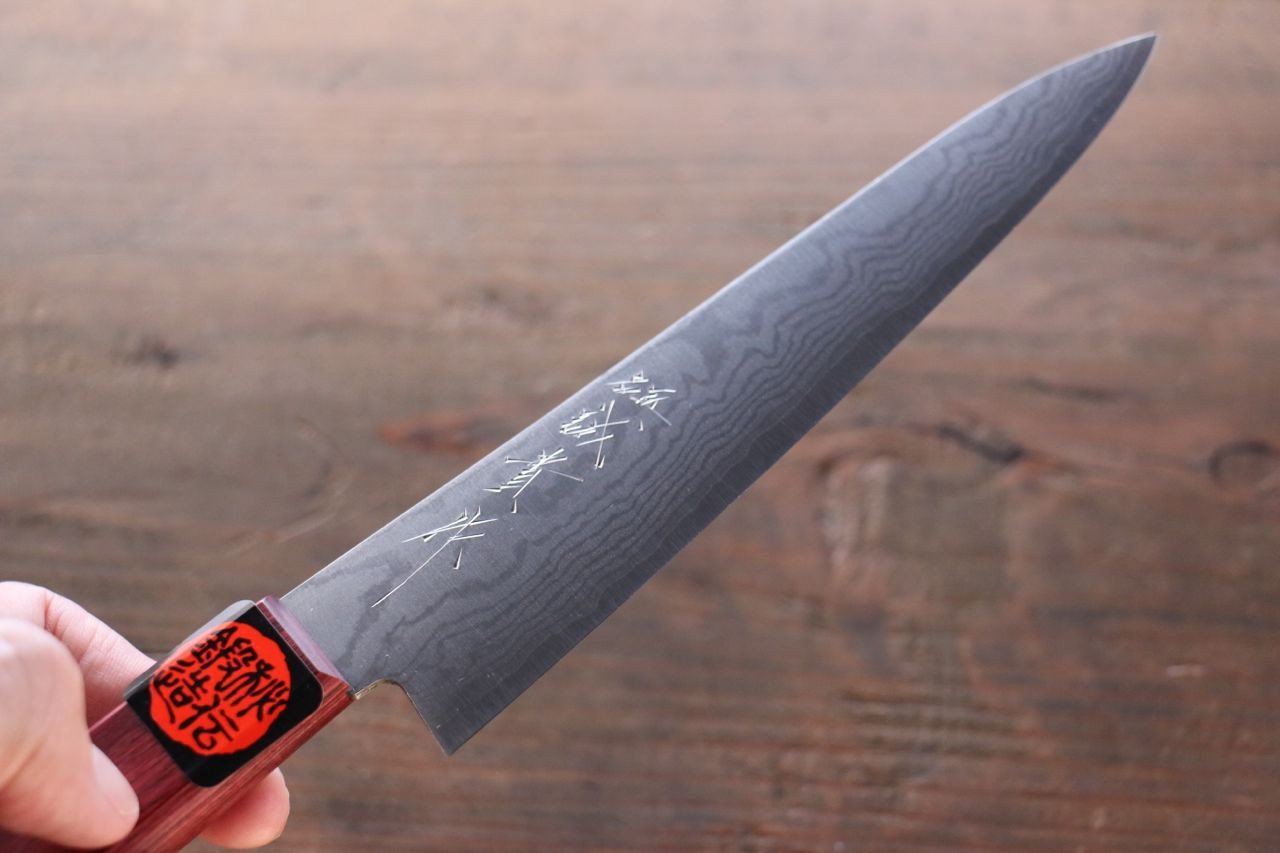 Shigeki Tanaka VG10 17 Layer Damascus Hand Forged Japanese Chef's Petty Knife 150mm - Japanny - Best Japanese Knife