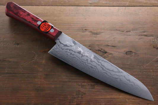 Shigeki Tanaka VG10 17 Layer Damascus Hand Forged Japanese Chef's Gyuto Knife 210mm - Japanny - Best Japanese Knife