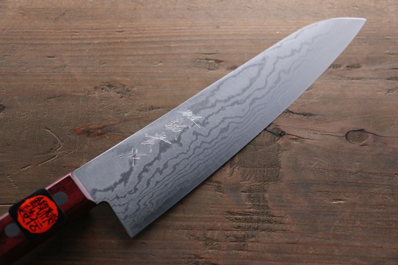 Shigeki Tanaka VG10 17 Layer Damascus Hand Forged Japanese Chef's Gyuto Knife 210mm - Japanny - Best Japanese Knife