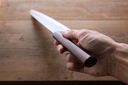 Katsushige Anryu 3 Layer Cladding Blue Super Core Hammerd Japanese Chef's Gyuto Knife 240mm - Japanny - Best Japanese Knife