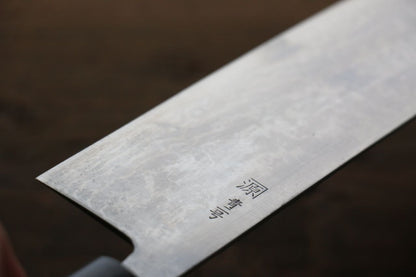 Shigeki Tanaka Blue Steel No.2 17 Layer Damascus Japanese Chef's Nakiri Knife 165mm with Magnolia Handle (ferrule: Water Buffalo) - Japanny - Best Japanese Knife