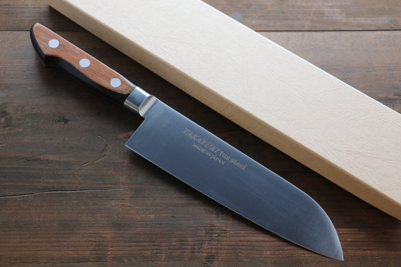 Sakai Takayuki TUS Japanese Chef's Santoku Knife, 180mm - Japanny - Best Japanese Knife