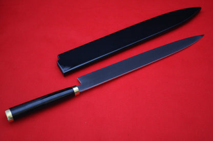 Takeshi Saji VG10 Japanese Yanagiba Chef Knife with Maki-e Art Mt. Fuji & Waves 300mm - Japanny - Best Japanese Knife