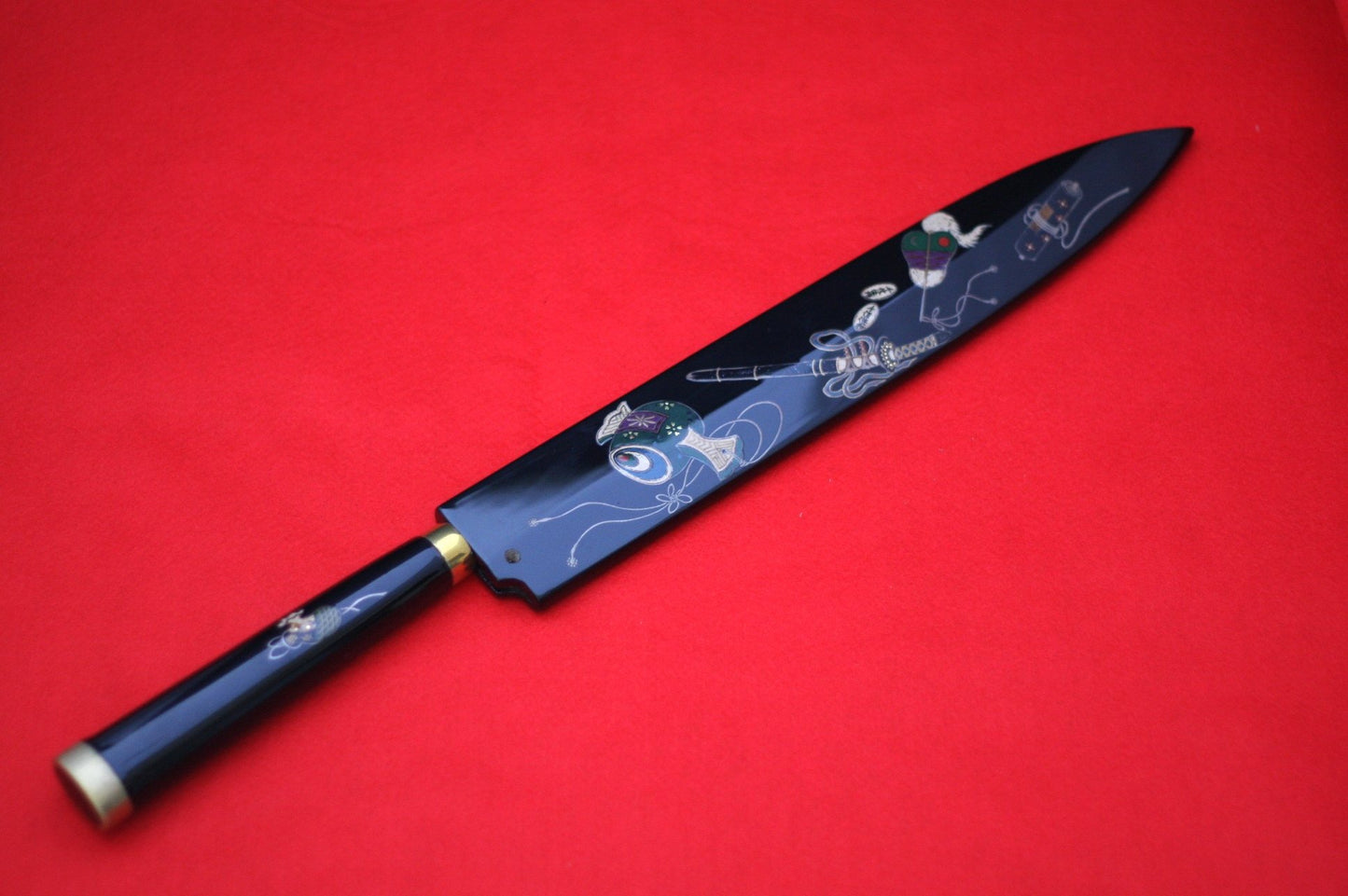 Takeshi Saji VG10 Japanese Yanagiba Chef Knife with Maki-e Art Hummer 270mm - Japanny - Best Japanese Knife