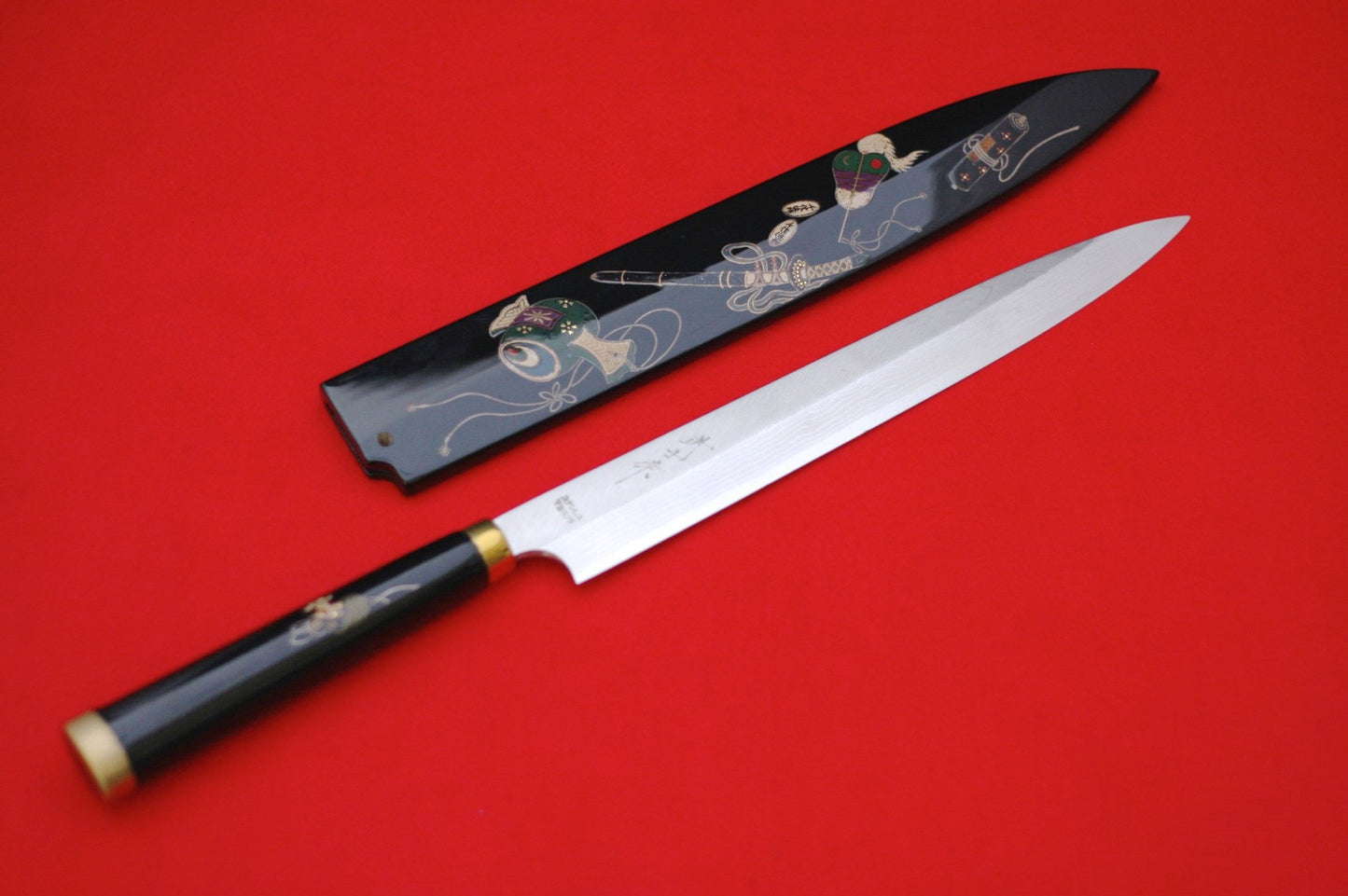 Takeshi Saji VG10 Japanese Yanagiba Chef Knife with Maki-e Art Hummer 270mm - Japanny - Best Japanese Knife