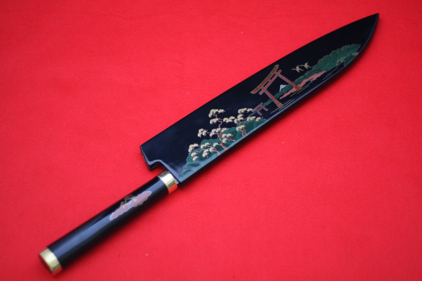 Takeshi Saji R2 Japanese Gyuto Chef Knife 270mm with Maki-e Art Torii - Japanny - Best Japanese Knife