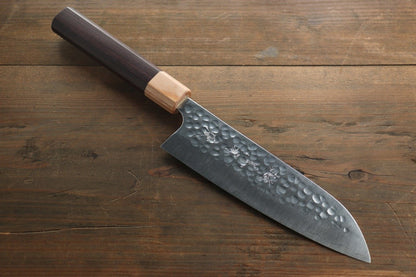 Yu Kurosaki R2/SG2 steel Hammered Japanese Chef���������s Santoku Knife 180mm - Japanny - Best Japanese Knife