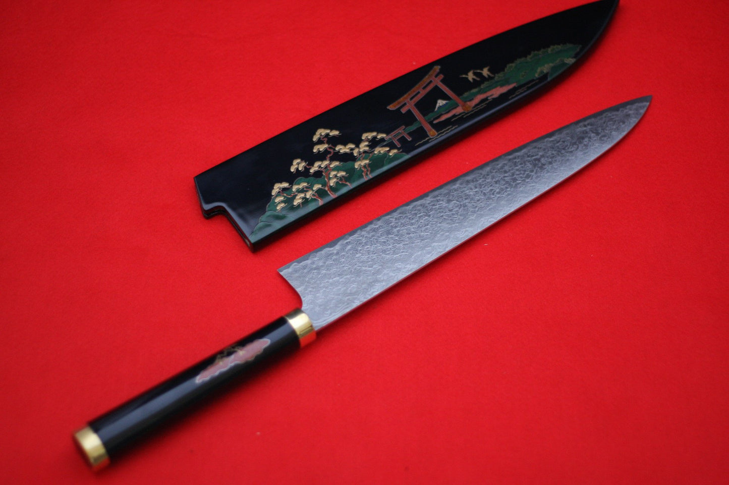 Takeshi Saji R2 Japanese Gyuto Chef Knife 270mm with Maki-e Art Torii - Japanny - Best Japanese Knife