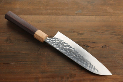 Yu Kurosaki R2/SG2 steel Hammered Japanese Chef���������s Santoku Knife 180mm - Japanny - Best Japanese Knife
