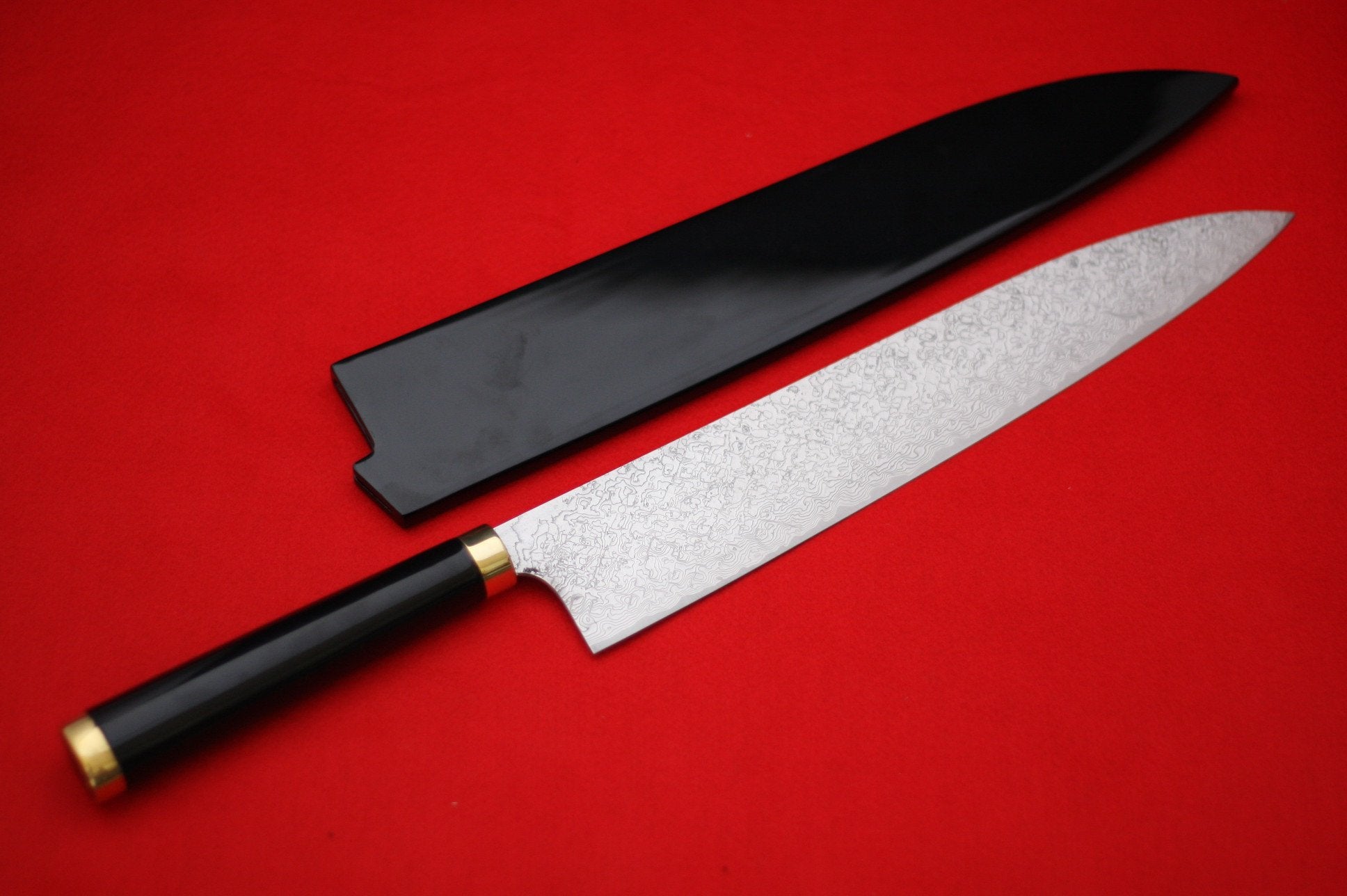 Takeshi Saji R2 Japanese Gyuto Chef Knife with Maki-e Art Mt. Fuji & Waves 300mm - Japanny - Best Japanese Knife