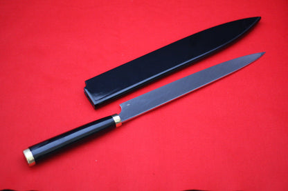 Takeshi Saji Knife VG10 Yanagiba 270mm with Makie Art - Torii - Japanny - Best Japanese Knife