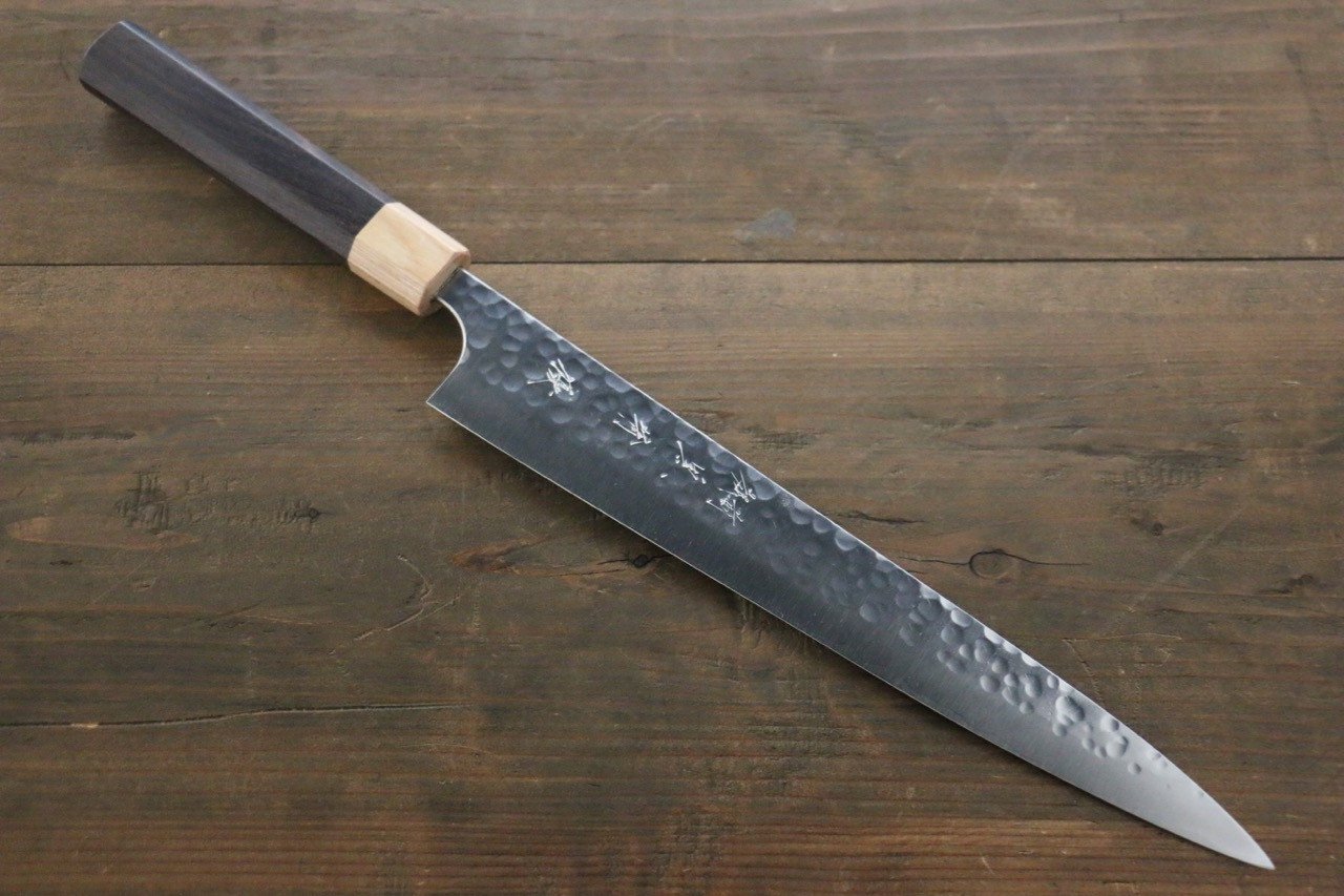 Yu Kurosaki R2/SG2 steel Hammered Japanese Chef���������s Sujihiki Knife 240mm - Japanny - Best Japanese Knife