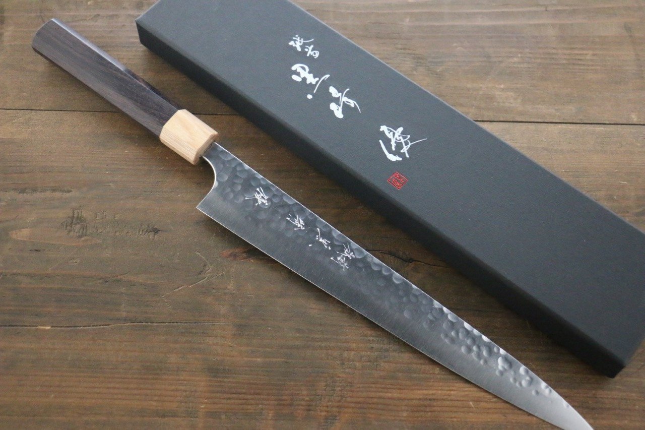 Yu Kurosaki R2/SG2 steel Hammered Japanese Chef���������s Sujihiki Knife 240mm - Japanny - Best Japanese Knife